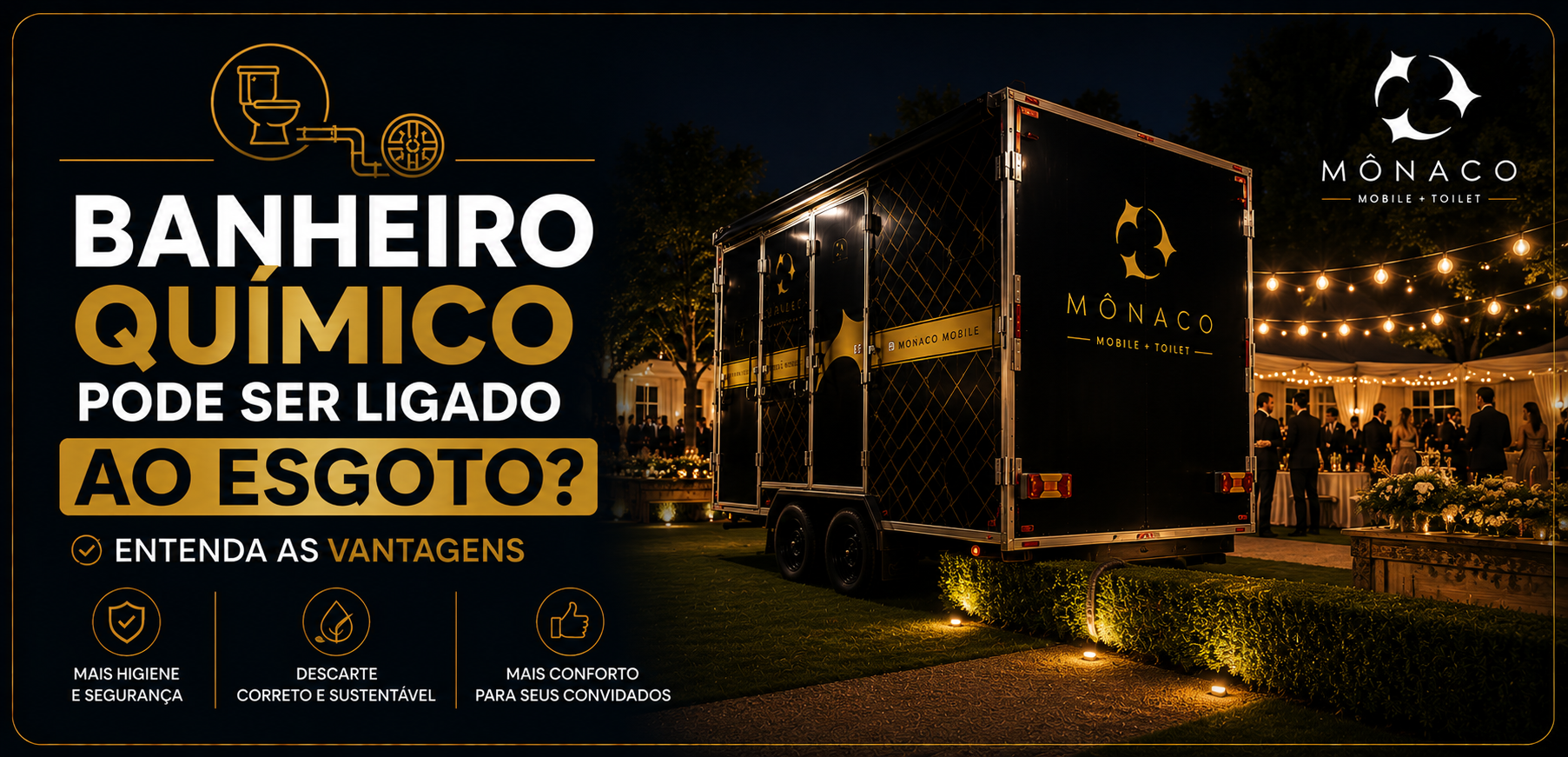 Banheiro químico pode ser ligado ao esgoto? Entenda as vantagens