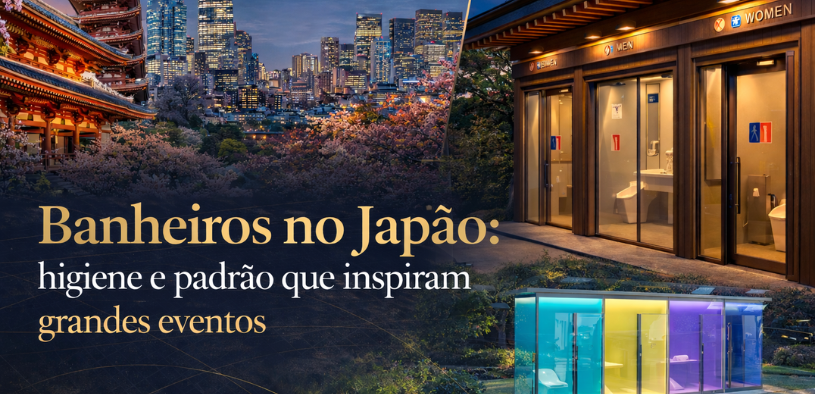 Banheiros no Japão: higiene e padrão que inspiram grandes eventos