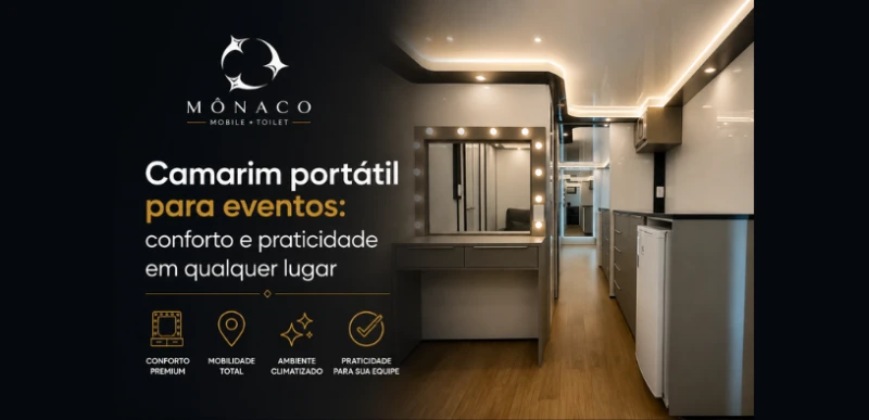 Camarim portátil para eventos: conforto e praticidade em qualquer lugar